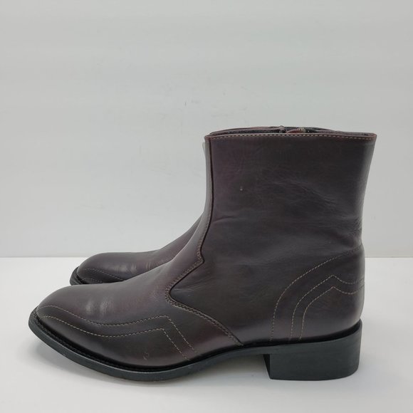 Laredo Hoxie Men\'s Side Zip Dress Boots Black 62006 US Size 10D main image 9